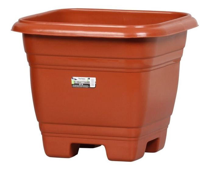 Imagem de Kit 2 Vaso de Planta Quadrado 35 cm Richioto marrom