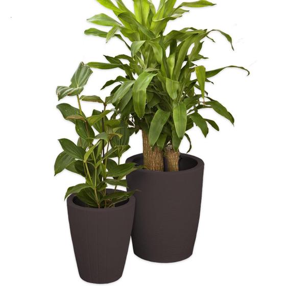 Imagem de Kit 2 Vaso De Polietileno Planta Decoração Jardim Flor CD60