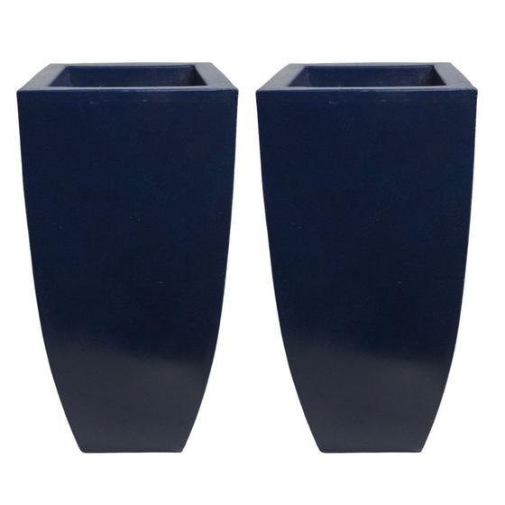 Kit 2 Vaso Quadrado De Polietileno 41cm Para Plantas E Flores Menor preço em Kit 2 Vaso Quadrado De Polietileno 41cm Para Plantas E Flores