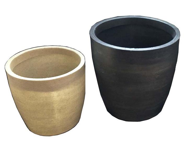 Imagem de Kit 2 Vasos Plantar e Decorar 40 + 30 Oval Moderno Polietileno