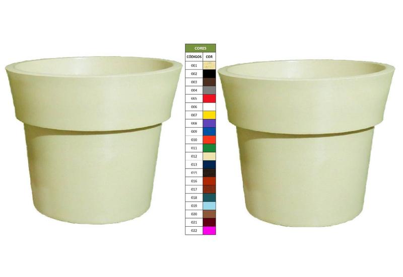 Imagem de Kit 2 Vasos Plantas Frutífera hortaliças 45x50 Ibiza Polietileno