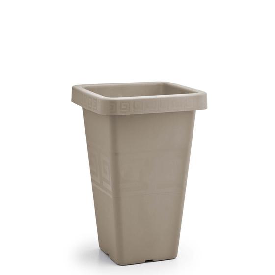Imagem de Kit 2 Vasos Quadrado Grande 19,5L Resistente Horta Jardim Plantas Ervas Flores
