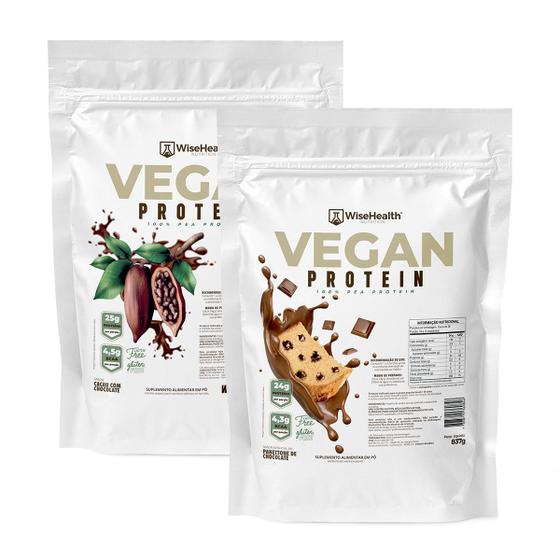 Imagem de Kit 2 Vegan Protein 837g Cacau e Choco + Panettone de Choco