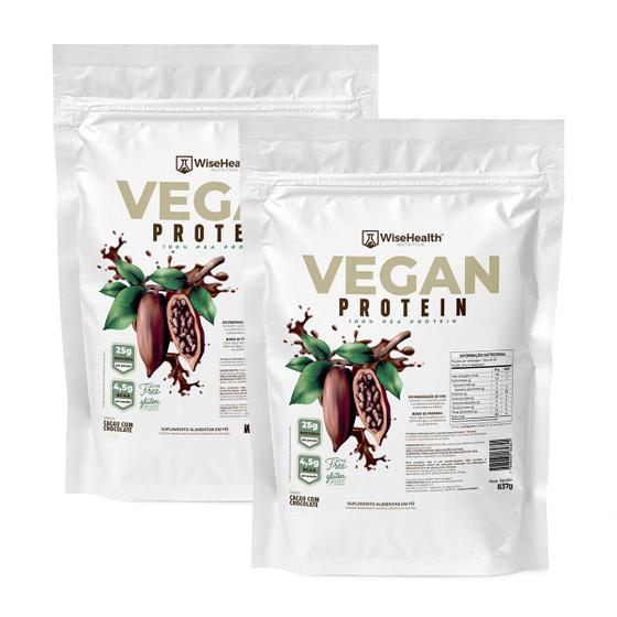 Imagem de Kit 2 Vegan Protein - Proteína Vegana Cacau & Chocolate 837g