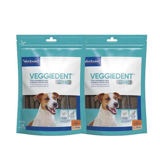 Imagem de Kit 2 Veggiedent Fresh Para Cães Pequenos 5 a 10 kg - Virbac