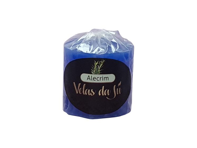 Imagem de Kit 2 Velas Perfumadas Com Aroma de Alecrim - Cor Azul - Velas Da JU