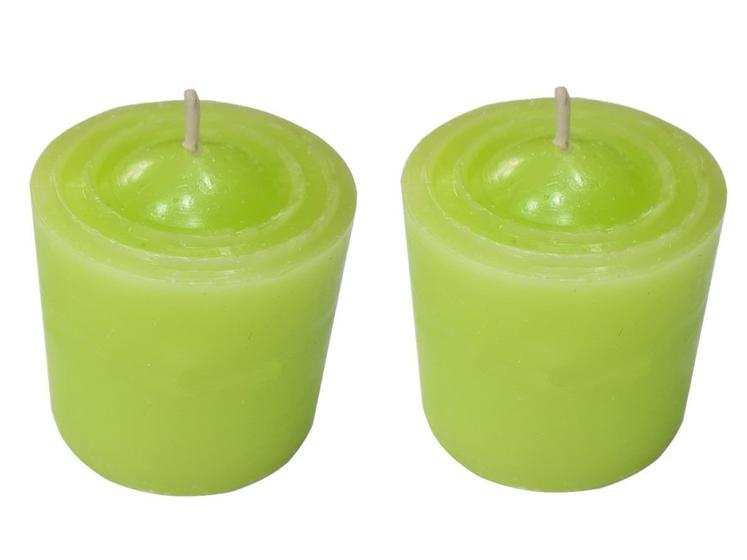 Imagem de Kit 2 Velas Perfumadas Com Aroma De Capim-limão - Cor Verde