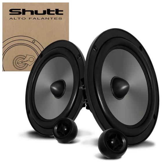 Kit 2 Vias Alto Falante 6 Polegadas 160W RMS + 2 Tweeter 80W RMS