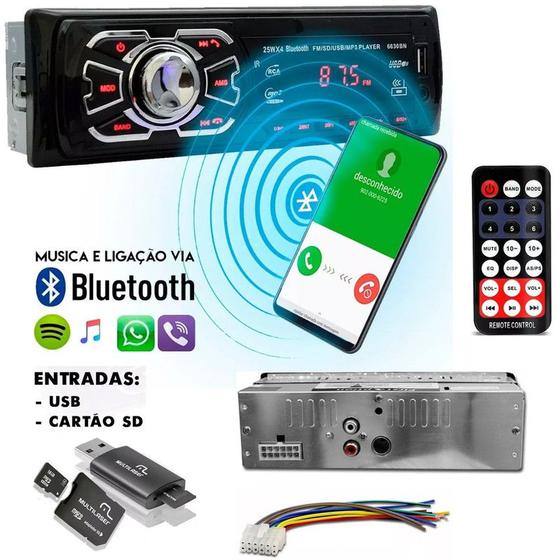 Imagem de Kit 2 Vias Palio Gran Siena G5 Mobi 6 Pol + Radio KDV.249R