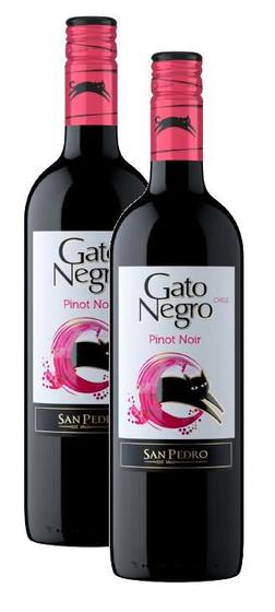 Imagem de kit 2 Vinho Tinto Seco Pinot Noir Gato Negro San Pedro 750ml