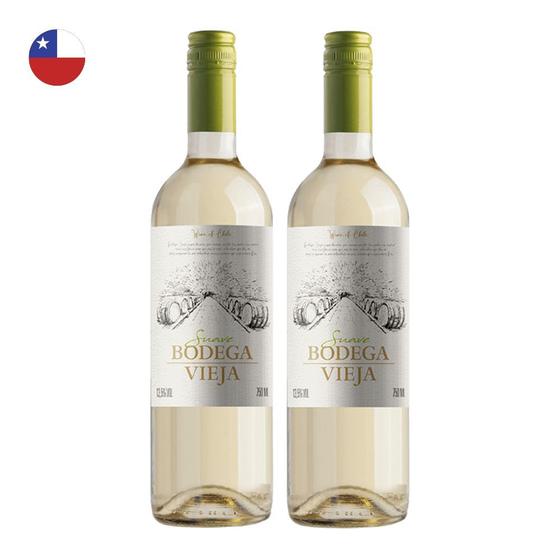 Imagem de Kit 2 Vinhos Bodega Vieja Suave Branco Chile 750ml