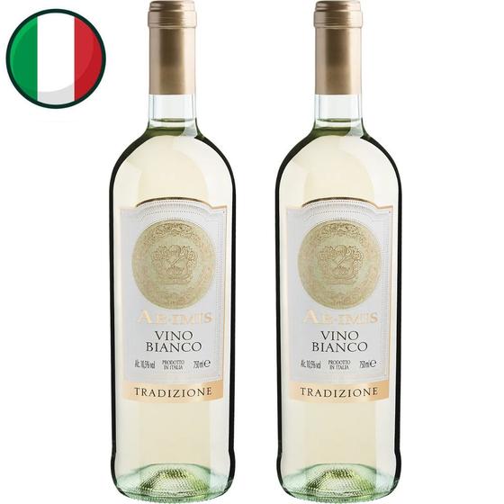 Imagem de Kit 2 Vinhos Branco Italiano Meio Seco Ab Imis 750ml