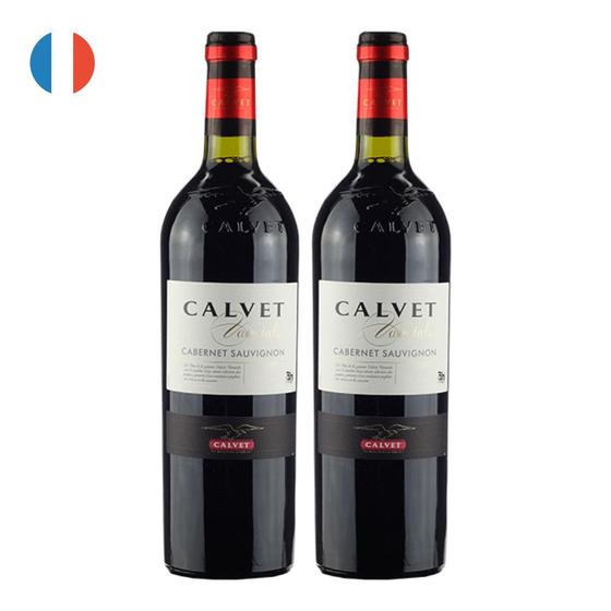 Imagem de Kit 2 Vinhos Calvet Varietals Cabernet Sauvignon Tinto França 750ml