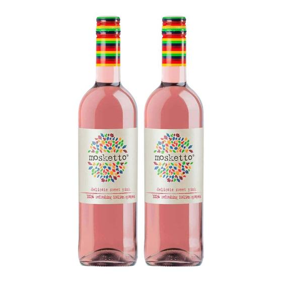 Imagem de Kit 2 Vinhos Frisante Mosketto Pink Rosé Itália 750ml