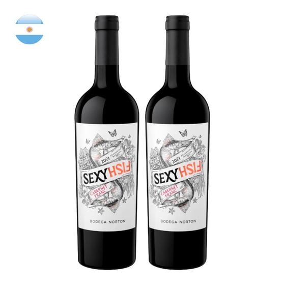 Imagem de Kit 2 Vinhos Sexy Fish Cabernet Franc Tinto Argentina 750ml