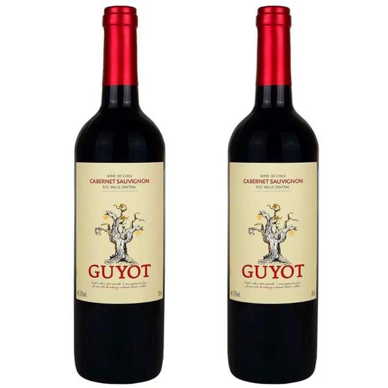 Imagem de Kit 2 Vinhos Tinto Seco Guyot Cabernet Sauvignon - 7 Talhas