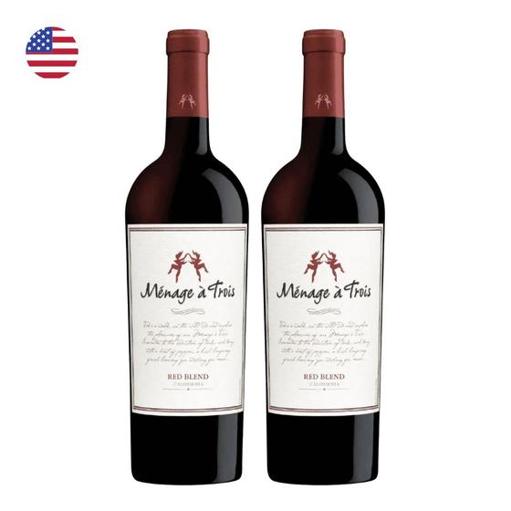 Imagem de Kit 2 Vinhos Trinchero Ménage à Trois Red Blend Tinto EUA 750ml