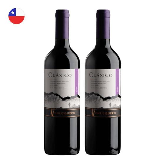 Imagem de Kit 2 Vinhos Ventisquero Clásico Syrah Tinto Chile 750ml