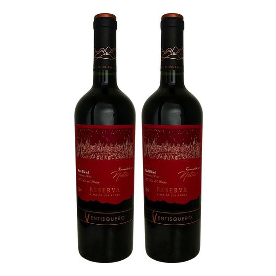 Imagem de Kit 2 Vinhos Ventisquero Reserva Red Blend Netão Tinto Chile 750ml