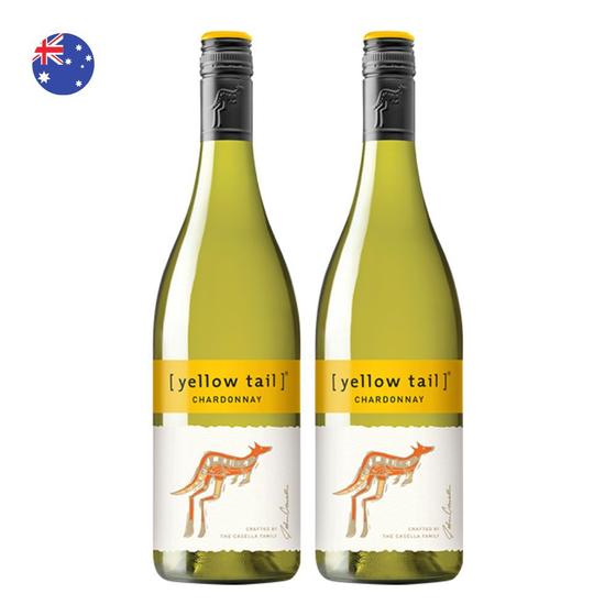Imagem de Kit 2 Vinhos Yellow Tail Chardonnay Branco Austrália 750ml