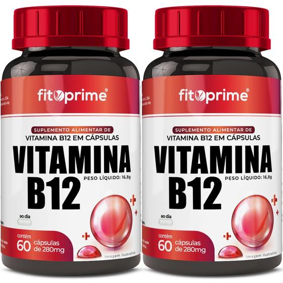 Imagem de Kit 2 Vitamina B12 Com 60 Cápsulas Fitoprime