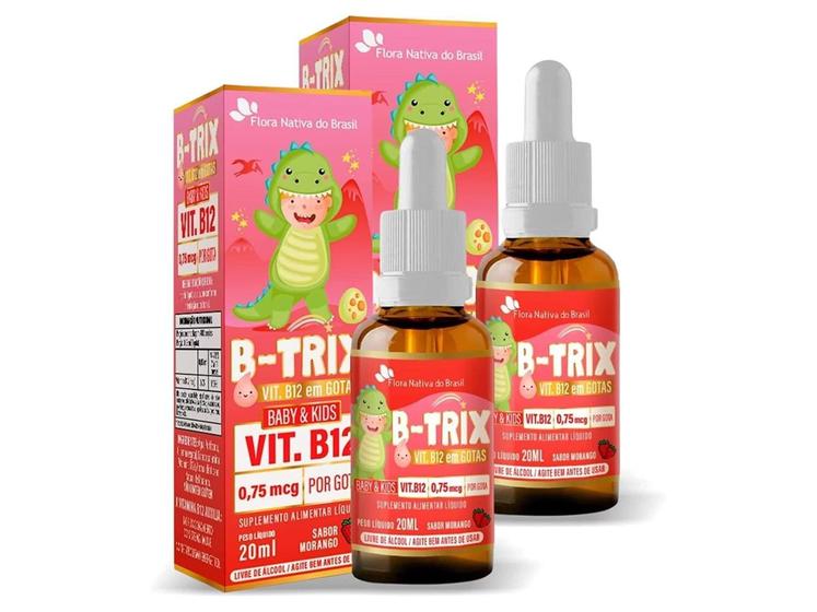 Imagem de Kit 2 Vitamina B12 Em Gotas B-Trix Baby & Kids 20ml
