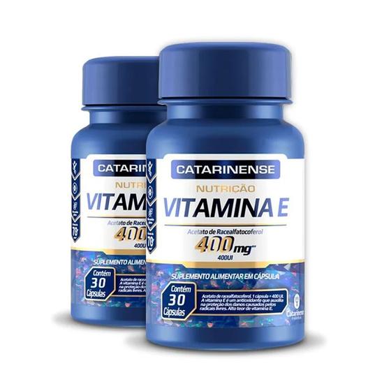 Imagem de Kit 2 Vitamina E 400mg Catarinense 30 cápsulas