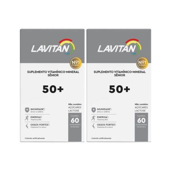 Imagem de Kit 2 Vitamina Lavitan Sênior50 De 60Cps - Cimed