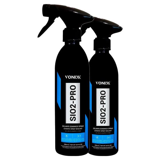 Imagem de Kit 2 Vitrificador Sio2 Pro 500ml Vonixx