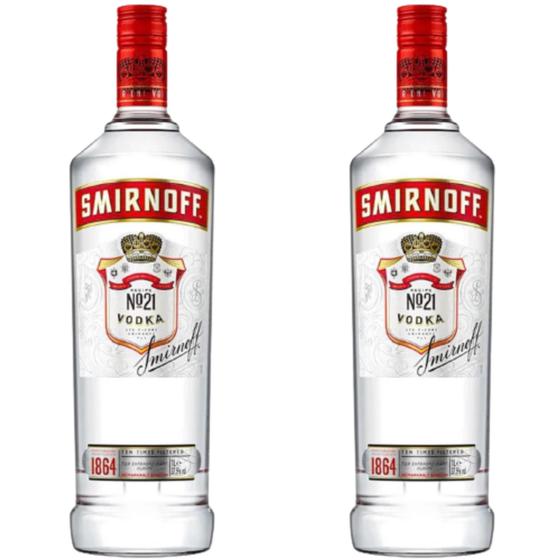 Imagem de Kit 2 Vodka Smirnoff 998ml Tri destilada Original