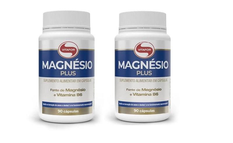 Imagem de Kit 2 x Magnésio Plus + Vit B6 90  Capsulas Vitafor