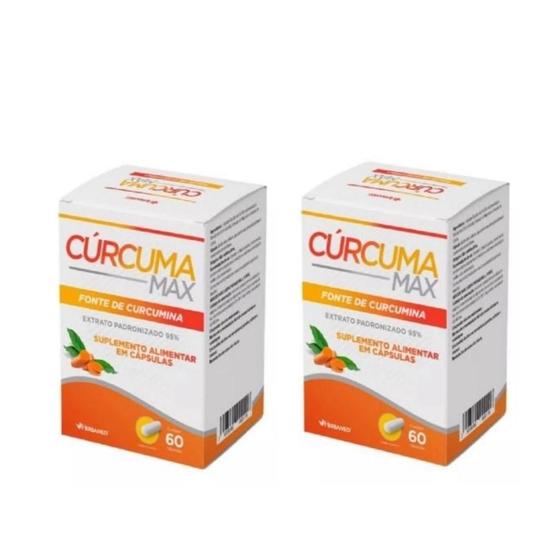 Imagem de Kit 2 xCúrcuma Max Herbamed 60 Caps 95% Pureza