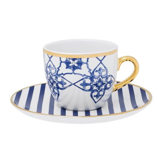 Imagem de Kit 2 Xícaras Cafezinho Coup Lusitana Oxford Porcelana 75ML