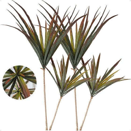 Imagem de Kit 2 Yucca Toque Real Planta Artificial Sem Vaso Decoração