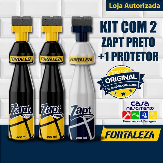 Imagem de Kit 2 zapt tinta para rejunte cores + 1 zapt protetor 200ml