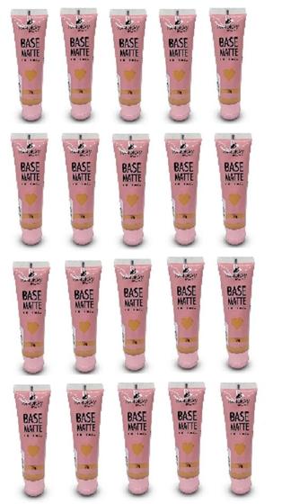 Imagem de Kit 20 Base Matte Cor 03 Bege Médio 35gr - Ramona Make Up