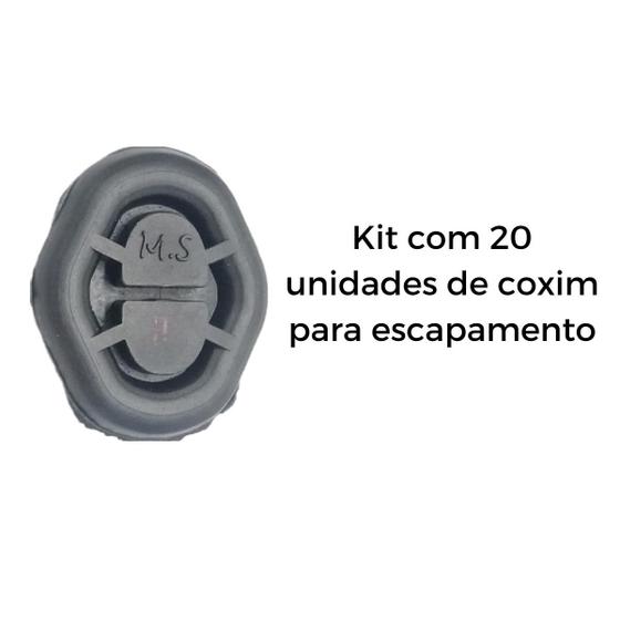 Imagem de Kit 20 Borracha Coxim Sistema LOGUS SANTANA QUANTUM