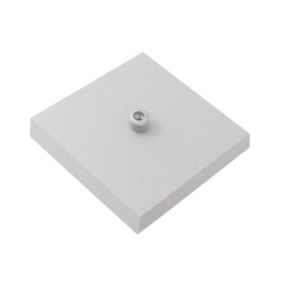 Imagem de Kit/20 Canopla Lustre Pendente Quadrado Md-1005 12x12x2cm Branco