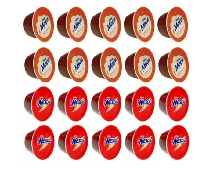 Imagem de Kit 20 Cápsulas Nescafé Dolce Gusto Nescau / Moça - Nestle