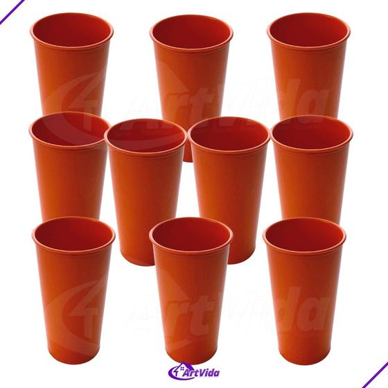Imagem de KIT 20 Copos Coloridos Plástico Unidade 330ML - Long Neck - Ideal para Festas, Eventos e Personalização - Variedade de Cores Disponíveis para Personalização Criativa Cores: Preto, Branco, Vermelho, Rosa, Amarelo, Laranja, Azul, Verde, Lilás - ArtVida