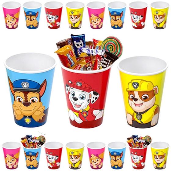 Imagem de Kit 20 Copos da Patrulha Canina para Festa Aniversário Lembrança Decoração Mesa
