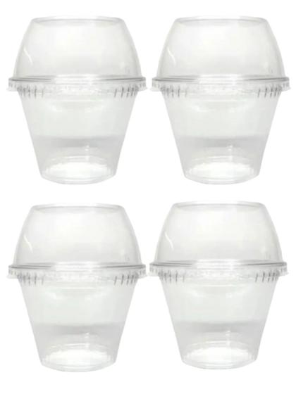 kit 20 Embalagem copo da felicidade 250ml tampa bolha G677 - Blook Imagem de kit 20 Embalagem copo da felicidade 250ml tampa bolha G677