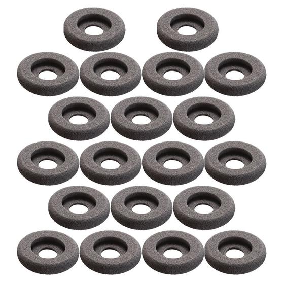 KIT 20 Espuma 6,5cm x 1,8cm Preta Vazada Para Headset Logitech e ...