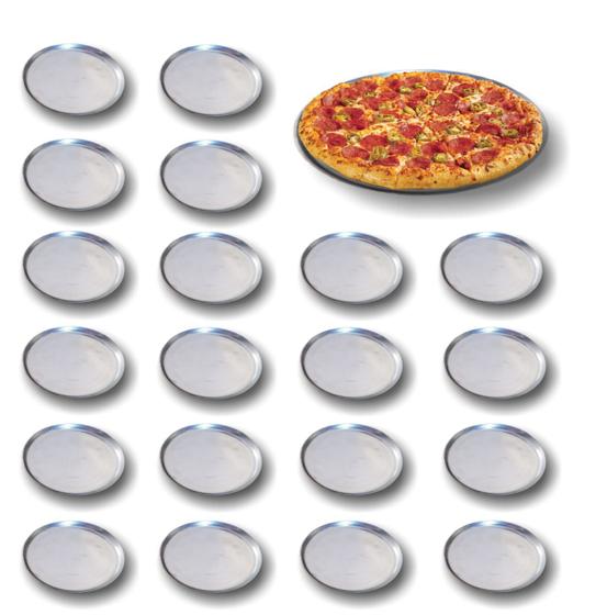 Kit 20 Formas De Pizza Brotinho 14 Cm STASZAK Formas e Assadeiras