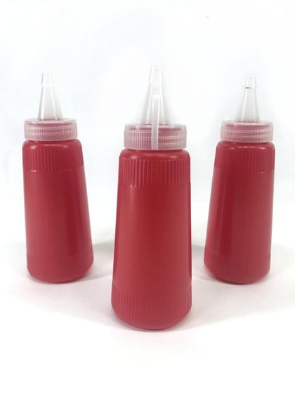 Imagem de Kit 20 frascos de catchups plástico vermelho - Lider Pauli/Stamplas