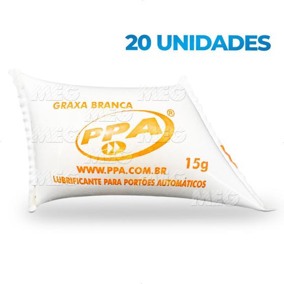 Kit 20 Graxas Brancas Ppa Motor Portão Eletrônico E Peças Menor preço em Kit 20 Graxas Brancas Ppa Motor Portão Eletrônico E Peças