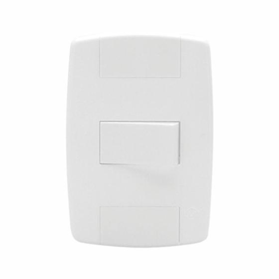 Imagem de Kit 20 Interruptor 1 Tecla Simples Branco 10a Linha Lev