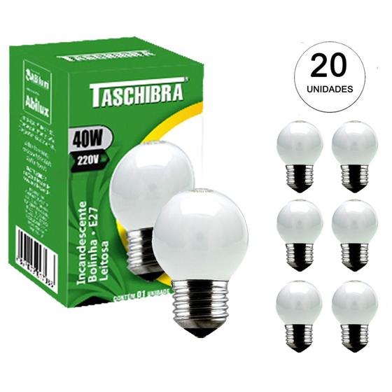 Kit 20 Lâmpada Bolinha Leitosa 40W 220V Camarim Espelho é boa?