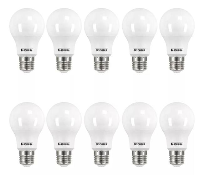 Imagem de Kit 20 Lâmpadas Led Bulbo 9w E27 Branco Frio Inmetro Taschibra