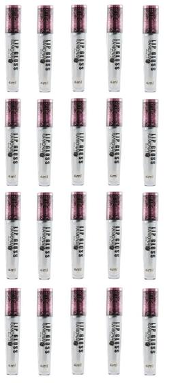 Imagem de Kit 20 Lip Gloss Cor 01 Prateado 4ml - Ramona Make Up